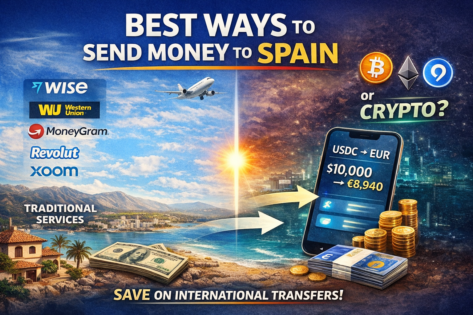 Best ways to send money to spain